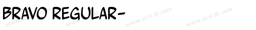 Bravo Regular字体转换